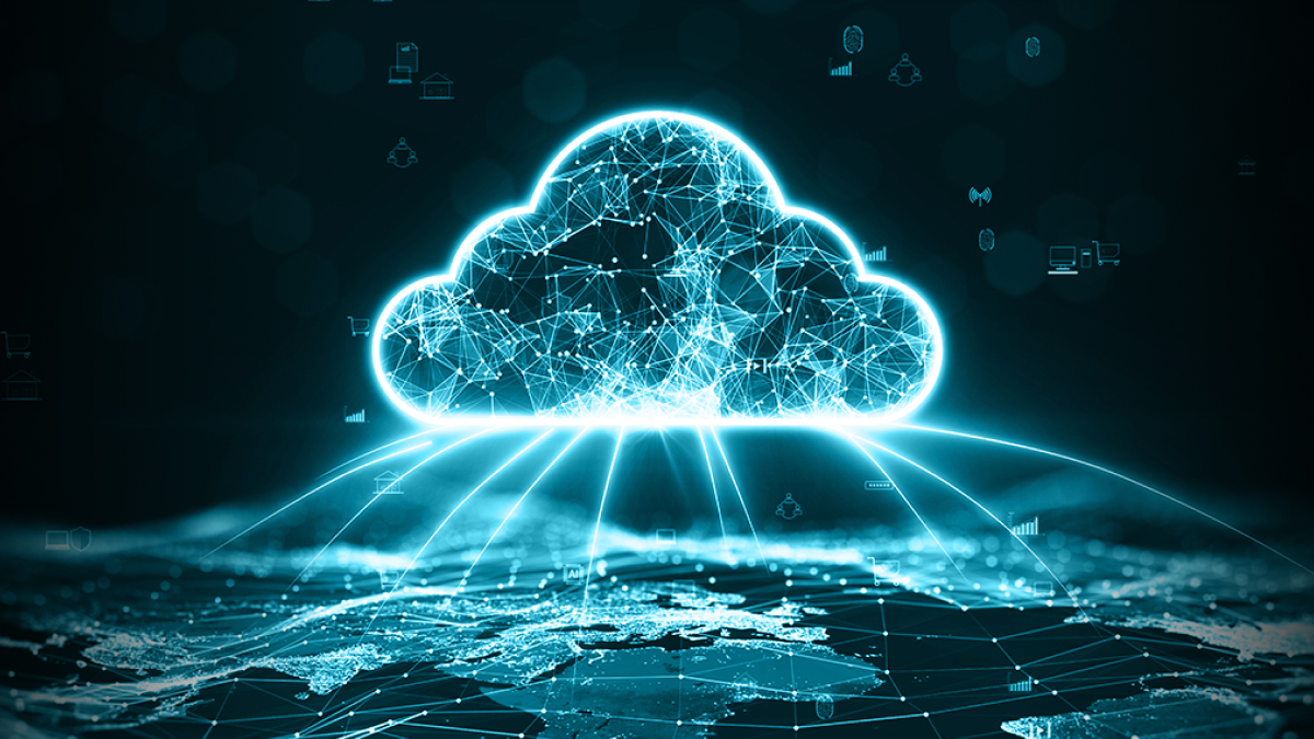 cloud computing over globe