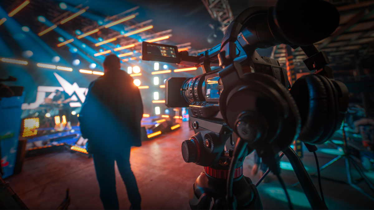 studio broadcast set