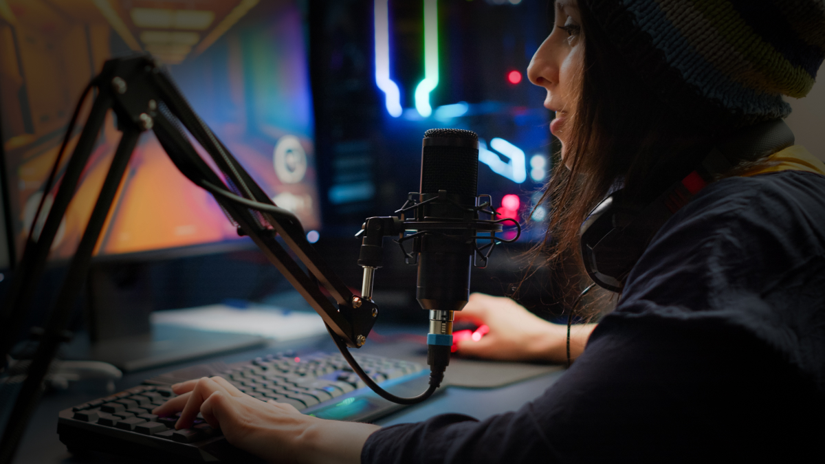 streaming gamer