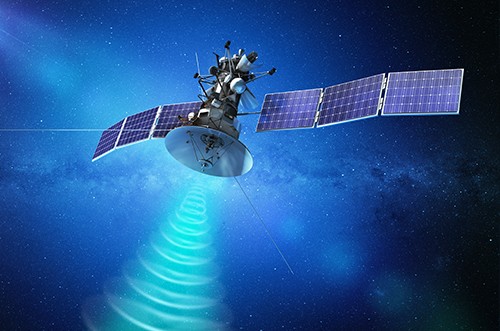 データのデジタル化と軌道上でビームフォーミングを実行する衛星
